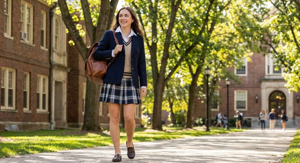 【学院风减龄穿搭指南：秒变少女的时尚秘诀】