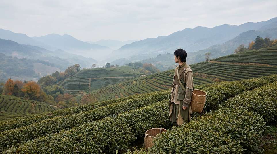 采茶之色与理，Feng Chen Wang 2024 秋冬系列大片发布第一张图