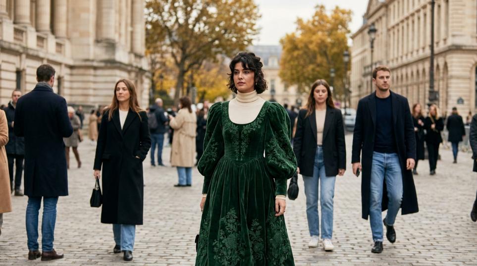 灯笼袖宫廷风：一场复古与现代的时尚盛宴第一张图