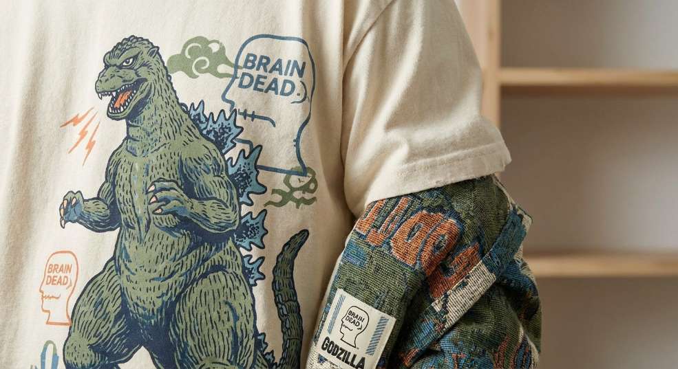 哥斯拉 x Brain Dead 合作单品发售在即第二张图