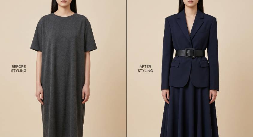 打造矩形身材曲线：全方位穿搭技巧指南第一张图