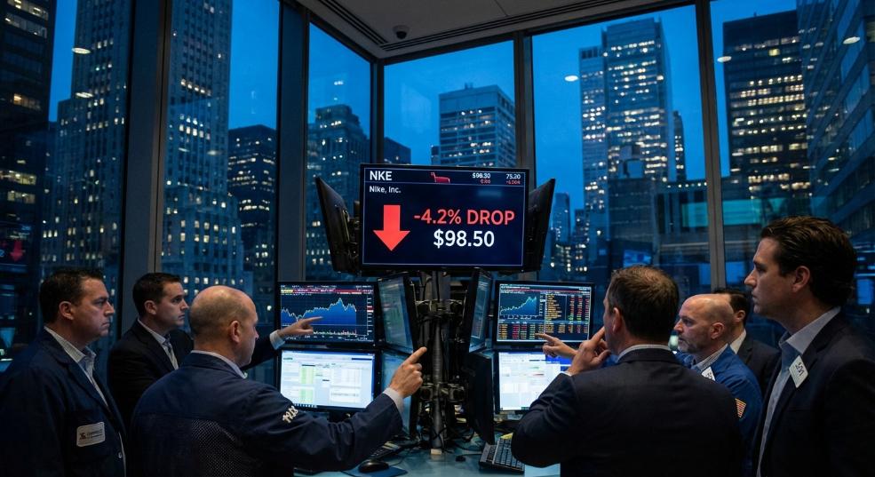 Nike 受到销量低迷影响股价下跌第一张图