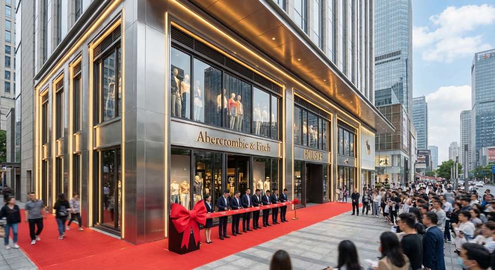 Abercrombie & Fitch 集团双品牌概念店盛大同启上海来福士