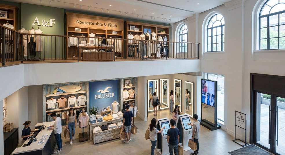 Abercrombie & Fitch 集团双品牌概念店盛大同启上海来福士第二张图