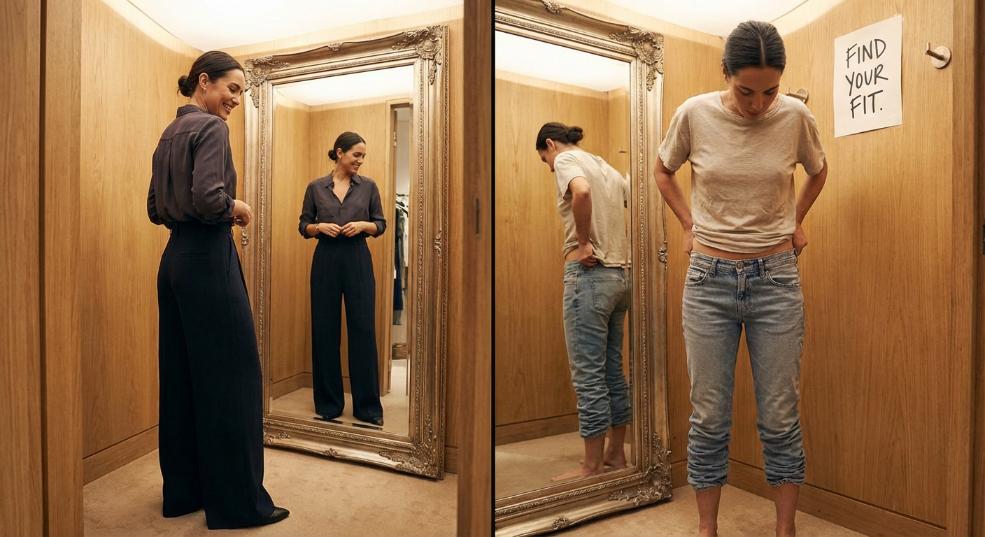 腿型修饰裤装选择指南：打造完美比例秘诀第二张图