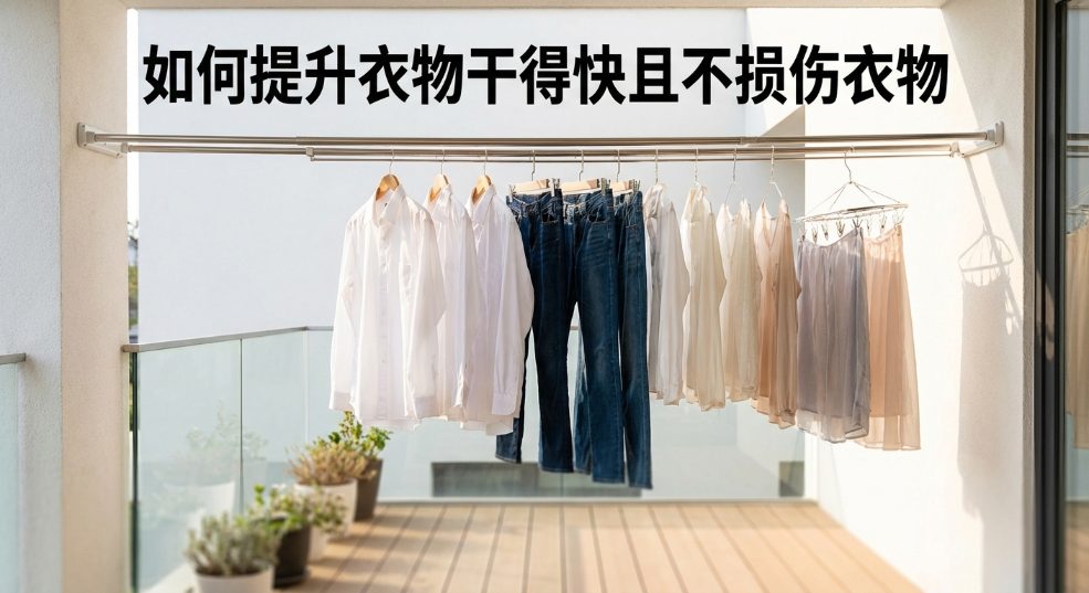 如何提升衣物干得快且不损伤衣物的晾干方法建议