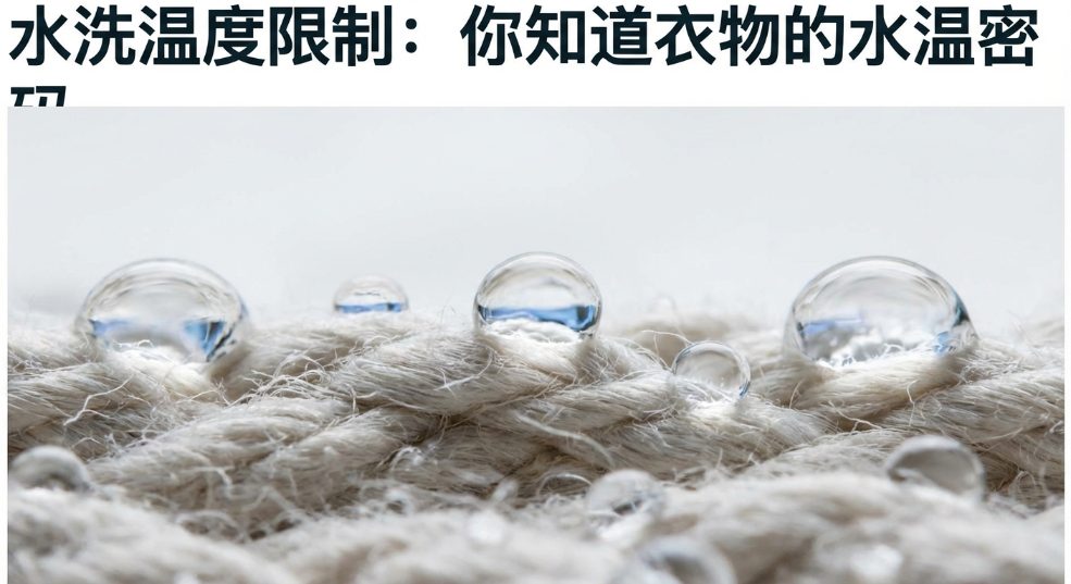 水洗温度限制：你知道衣物的水温密码吗？