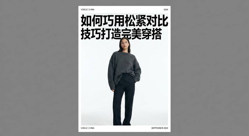 如何巧用“松紧对比技巧”打造完美穿搭？