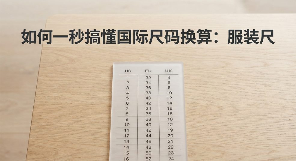 如何一秒搞懂国际尺码换算：服装尺码全攻略