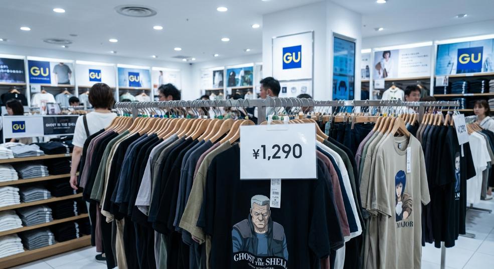 GU 即将推出《攻壳机动队》合作系列第二张图