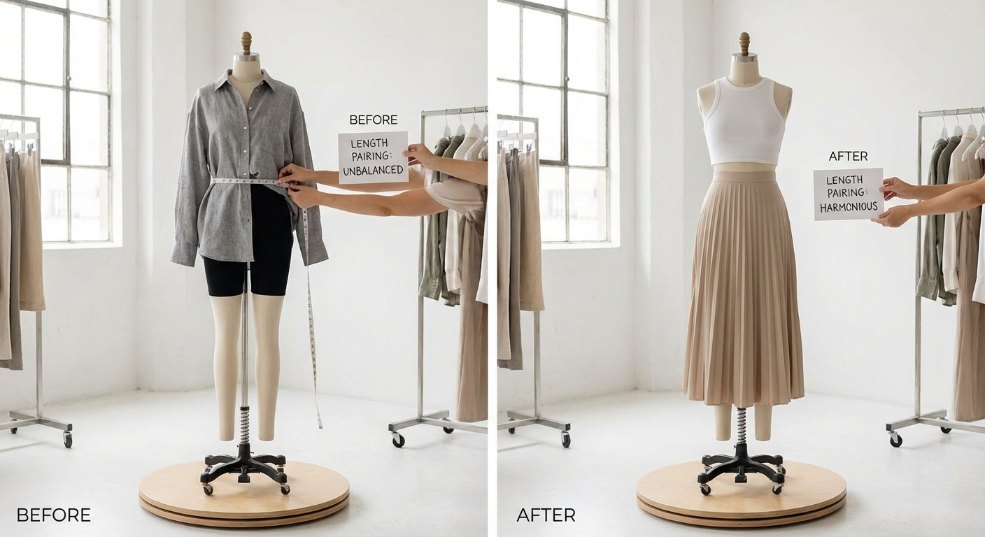 长短搭配原则：打造百变穿搭的秘密武器第一张图