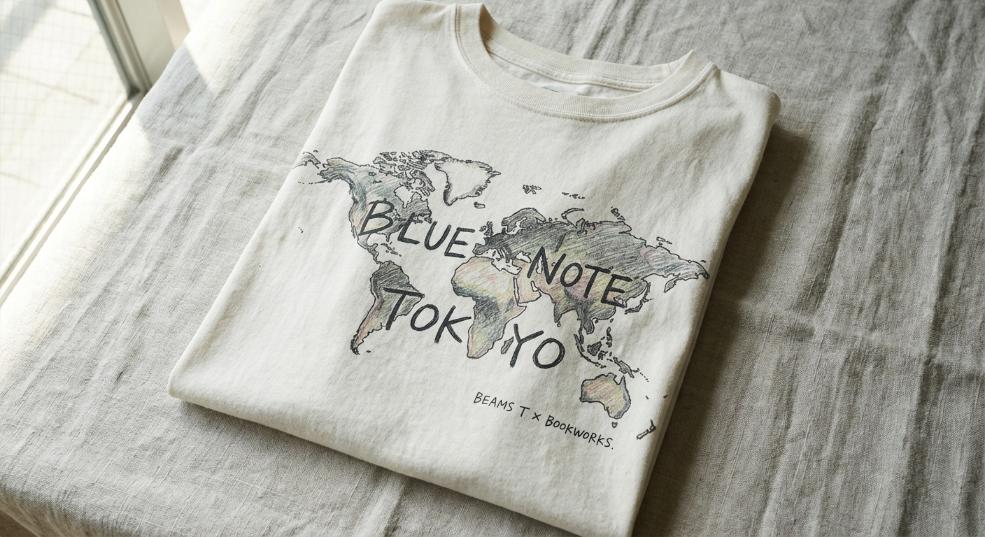 BEAMS T x Blue Note Tokyo x BOOKWORKS 三方联名释出第一张图