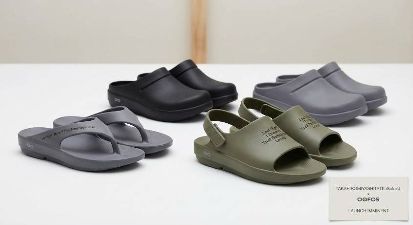 TAKAHIROMIYASHITATheSoloist. x OOFOS 合作鞋款发售在即