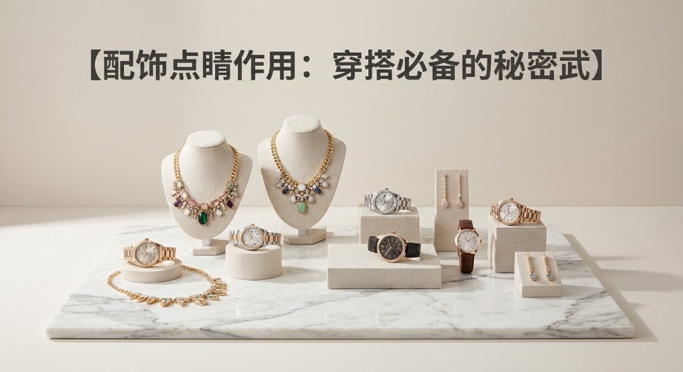 【配饰点睛作用：穿搭必备的秘密武器】