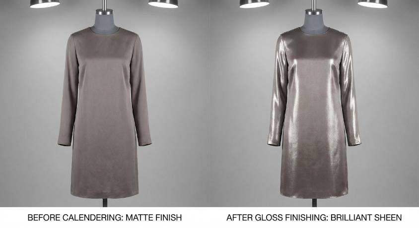 轧光整理效果：塑造服装光泽与质感的秘密武器第二张图