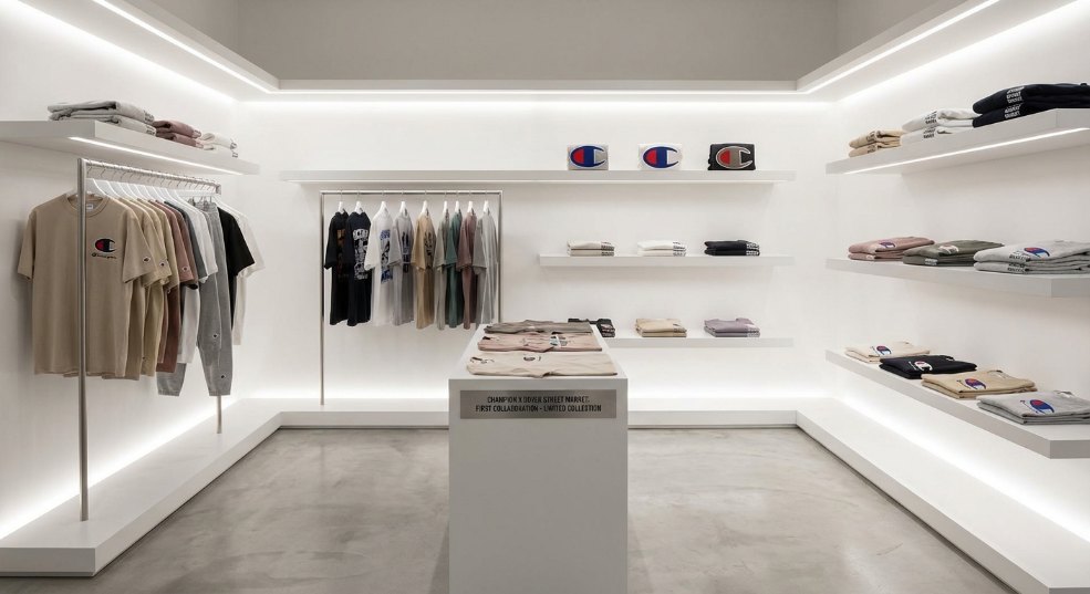 Champion 与 DOVER STREET MARKET 首次合作打造联名系列第二张图