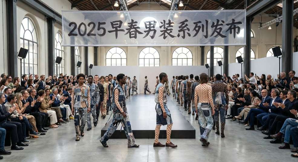 Marine Serre 2025 早春男装系列发布