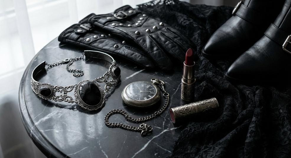 哥特暗黑系搭配指南：玩转暗夜魅力的终极秘籍第一张图