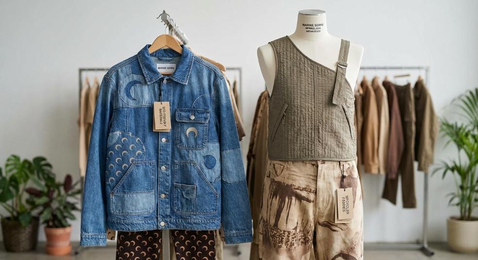 Marine Serre 2025 早春男装系列发布第一张图