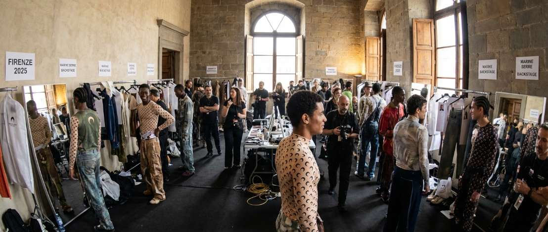 Marine Serre 2025 早春男装系列发布第二张图