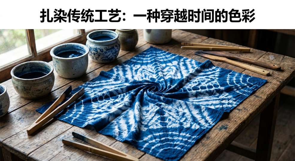 扎染传统工艺：一种穿越时间的色彩奇迹