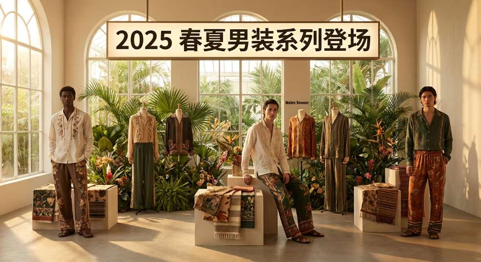 Wales Bonner 2025 春夏男装系列登场