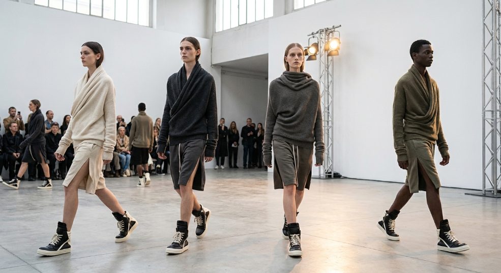 Rick Owens 2025 春夏系列发布第一张图