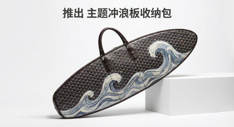 Goyard 推出「RIDING THE WAVE」 主题冲浪板收纳包