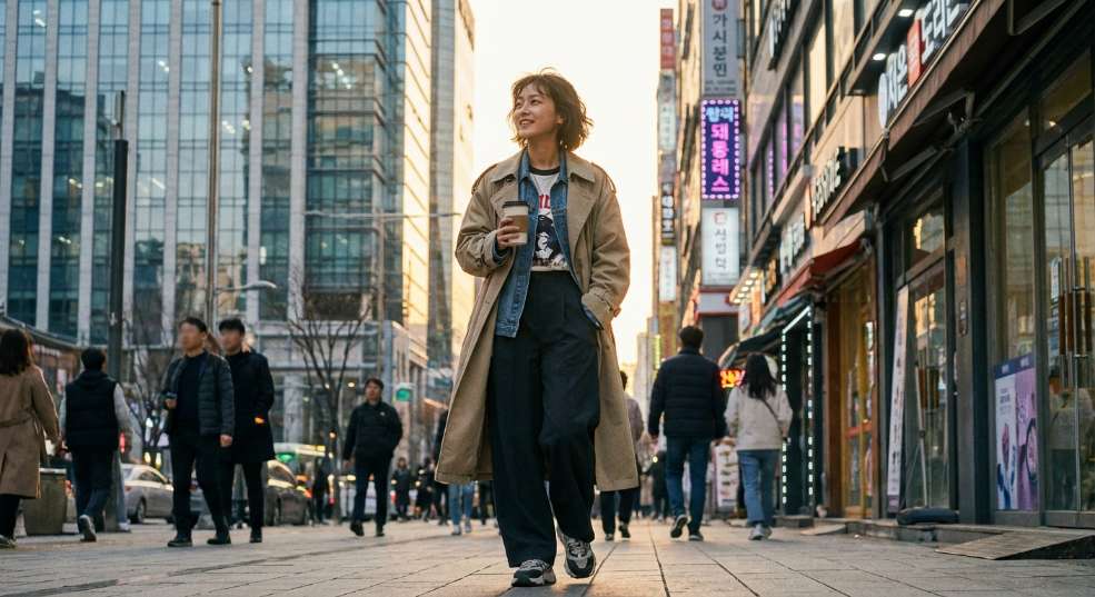 韩系时尚潮流元素揭秘：打造日常酷感完美穿搭第二张图