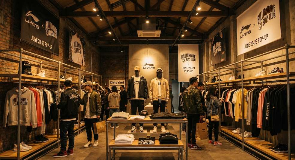 中国李宁 x BILLIONAIRE BOYS CLUB 正式发布第一张图