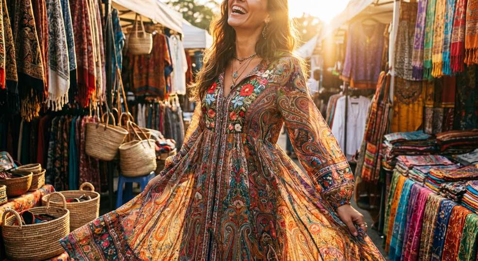 波西米亚自由风格：打造个性魅力的穿搭秘籍第一张图
