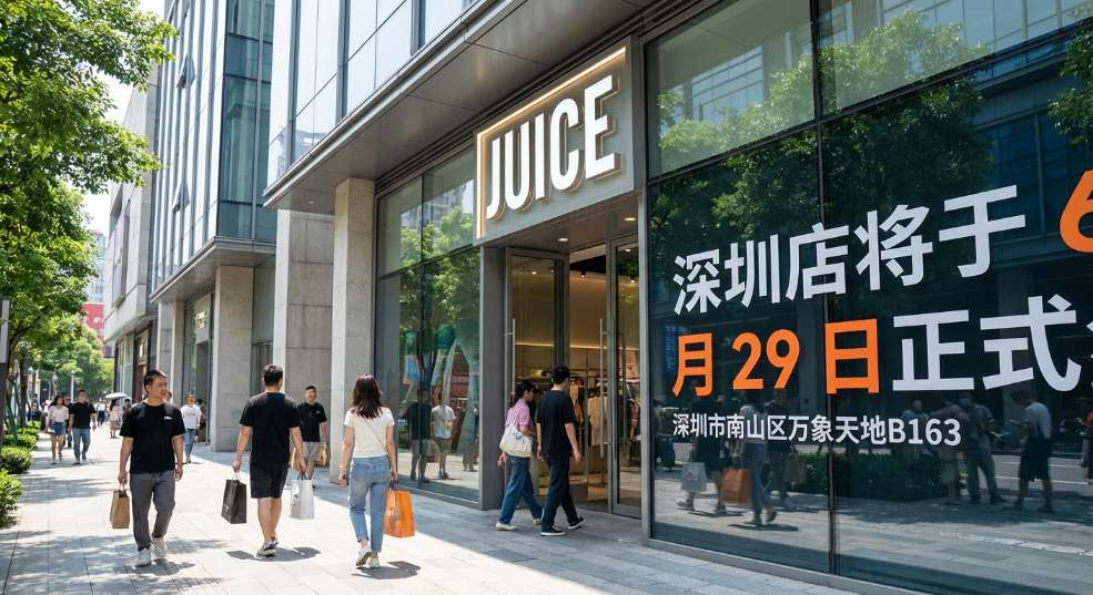 JUICE 深圳店将于 6 月 29 日正式开业