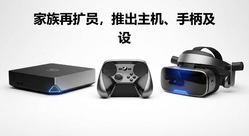 Steam 家族再扩员，推出主机、手柄及 VR 设备