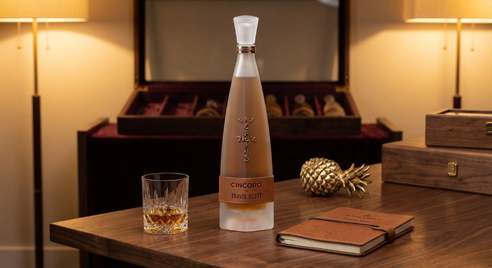 Travis Scott 与 Cincoro 合作推出限量版龙舌兰酒第二张图