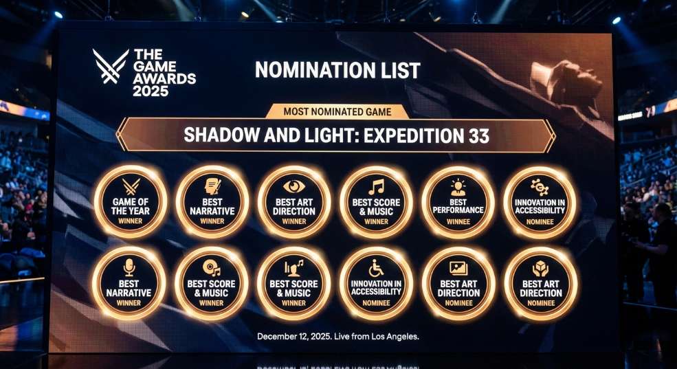 TGA 2025 年度游戏提名揭晓第一张图