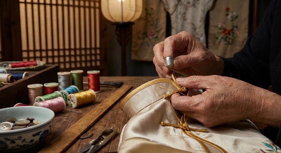 为什么“立领中式元素”会成为2026年服装设计的璀璨新星？其实，很多时候，我们都忽略了那些源远流长、趣味十足的细节。曾经在我的实操中，一件融合了立领中式元素的西第一张图