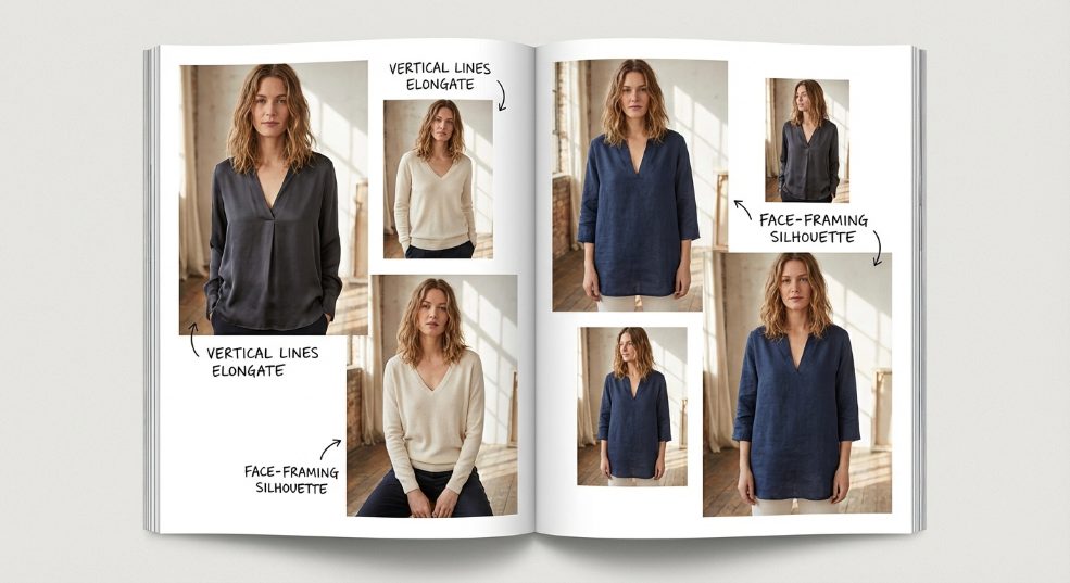 V领修饰脸型秘籍：穿出迷人轮廓的终极指南第二张图