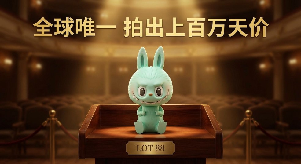 全球唯一 Labubu 拍出上百万天价