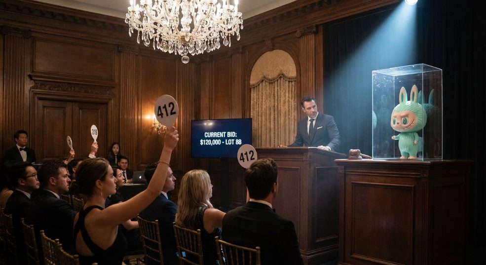 全球唯一 Labubu 拍出上百万天价第一张图
