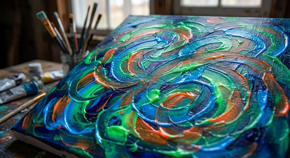 在色域与文脉间织就精神图谱，林子楠个展「旵寓」即将开幕第一张图