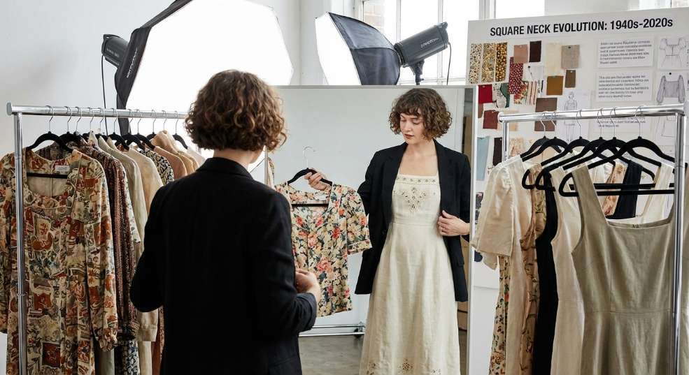 方领复古风格：穿出经典韵味的魅力密码第二张图