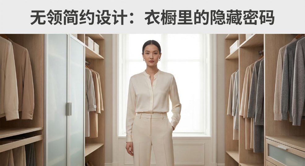无领简约设计：衣橱里的隐藏密码，穿出高级感与自由感