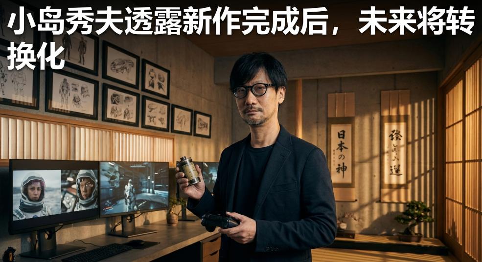 小岛秀夫透露新作完成后，未来将转向影视创作