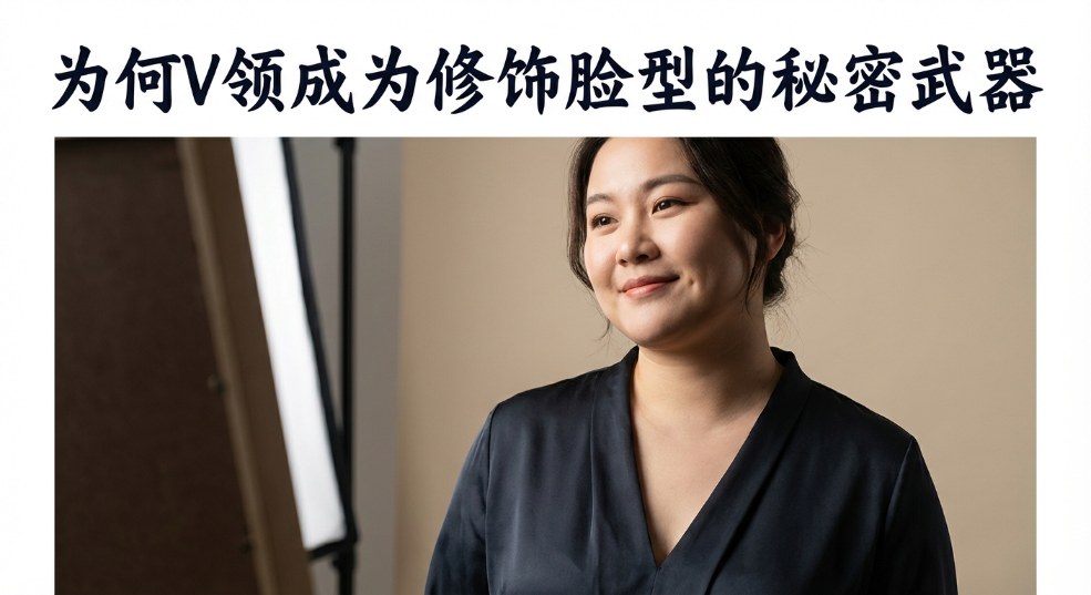 为什么V领成为修饰脸型的秘密武器？一场关于线条与轮廓的对话