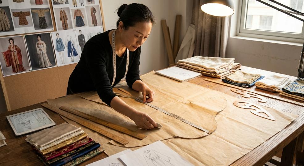 连袖传统剪裁：古典魅力中的现代创新第二张图