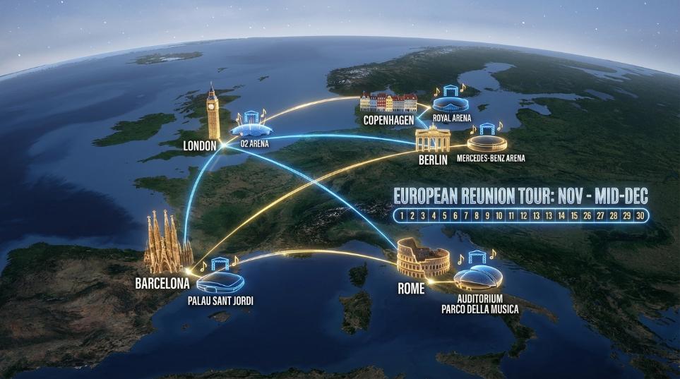 英国传奇摇滚乐团 Radiohead 宣布回归，巡演即将开启第二张图