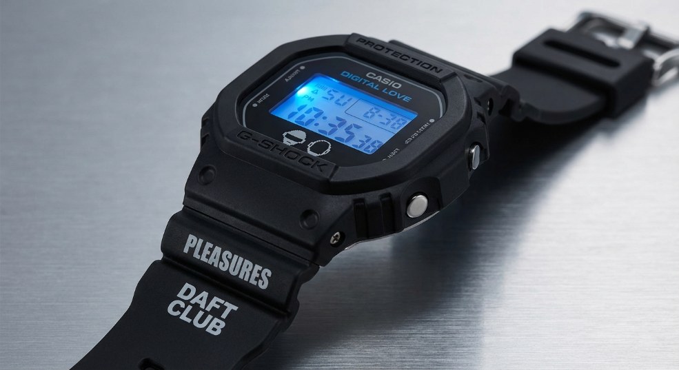 PLEASURES x Daft Punk 携手 G-SHOCK 推出 DW5600 限量手表