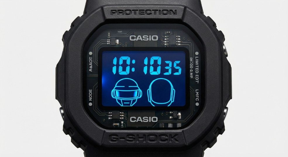 PLEASURES x Daft Punk 携手 G-SHOCK 推出 DW5600 限量手表第一张图