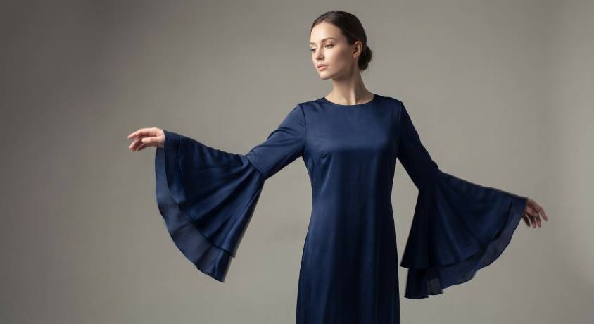 喇叭袖飘逸感：时尚背后的魔法与技巧揭秘第二张图