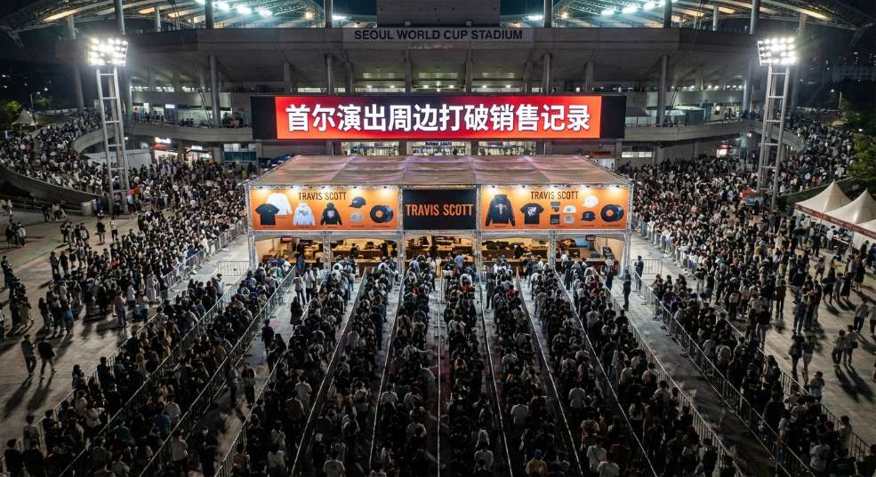 Travis Scott 首尔演出周边打破销售记录